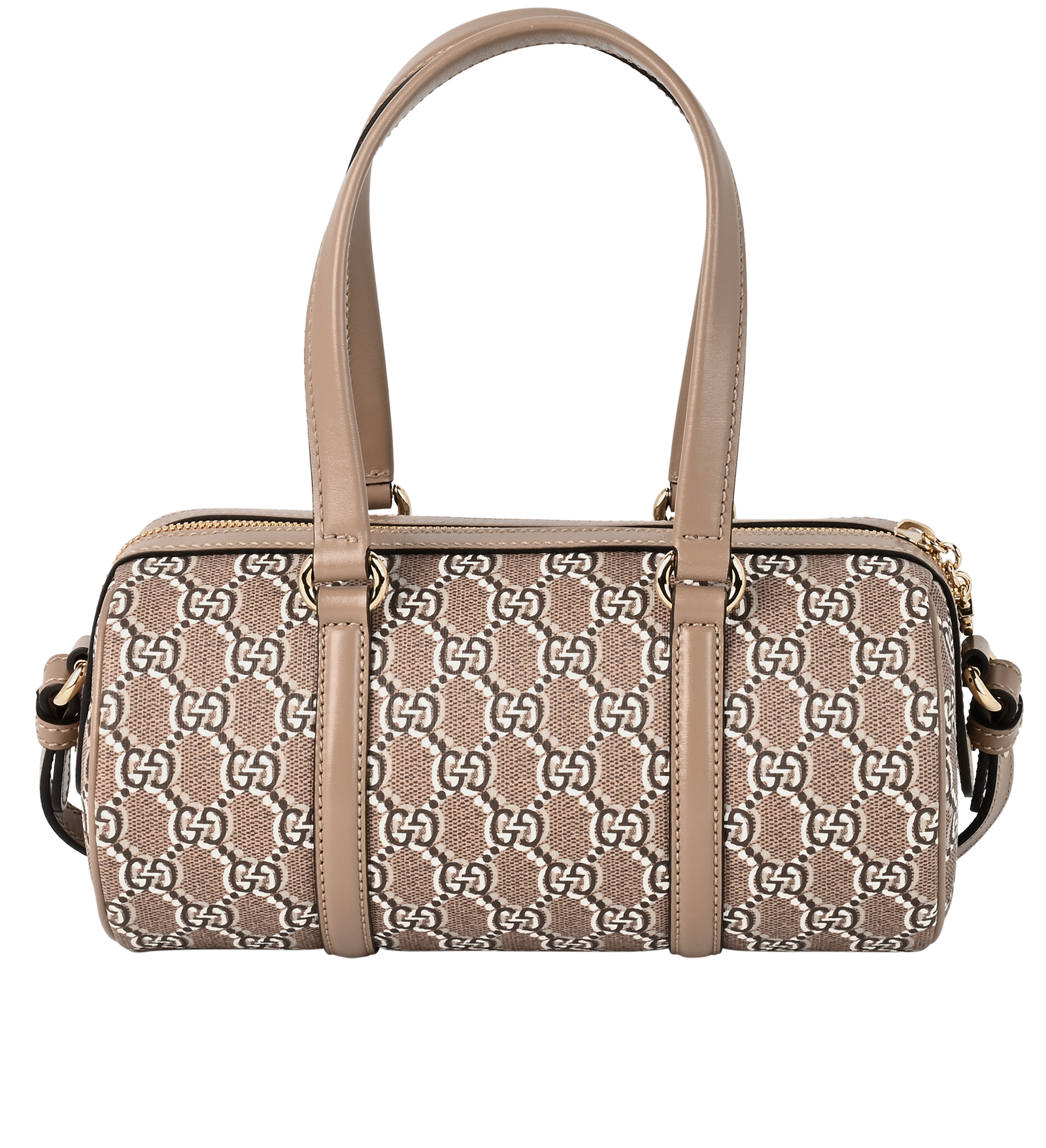 Handheld, &pound;650, Handbags, Beige, Canvas/Leather, Back view